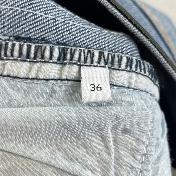 Ovadia & Sons Slim Fit Jeans Mens 36 Blue Distressed Denim Stripe Detail Street - Picture 10 of 11